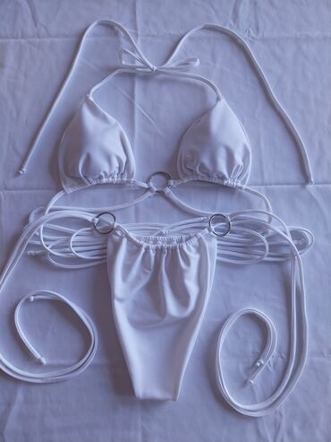 Kupaći kostimi: S (EU 36), Likra, Jednobojni, bоја - Bela — 2