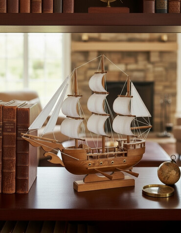 Gəmi modelləri: Əl işi olan bu taxta gəmi modeli, dəniz mövzularını sevənlər üçün -da lalafo.az — 6 Gəmi modelləri: Əl işi olan bu taxta gəmi modeli, dəniz mövzularını sevənlər üçün — 6