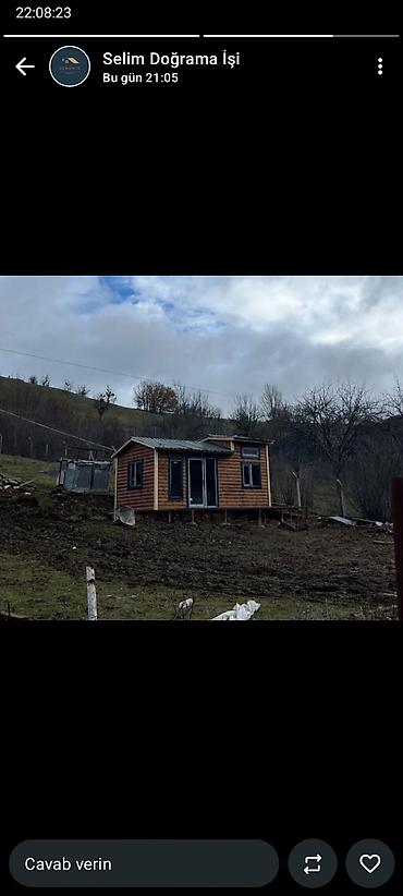 Naveslər, markizlər: Taxta karkaslı modul ev – hazır montajlı. Ətraflı məlumat üçün əlaqə — 23