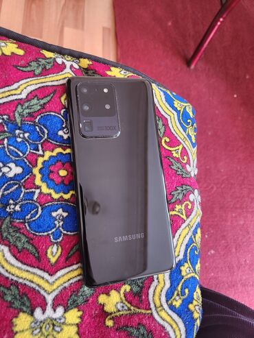 самсунг s20 ultra: Samsung Galaxy S20 Ultra, Б/у, 256 ГБ, цвет - Черный, 1 SIM