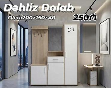 Dəhliz dolabı – G.1 modeli Ölçü: 200 × 150 × 40 sm Qiymət: 250₼ -