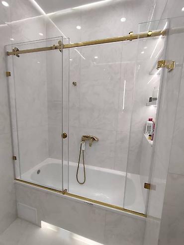 Душевые перегородки и ограждения: Душевые кабины стеклянные перегородки душевые кабины Бишкек 🚿 — 7
