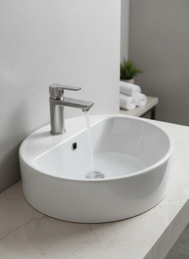 пьедесталом раковина с: Ванна үчүн раковина, Тегерек формасы, Материалы: Керамика