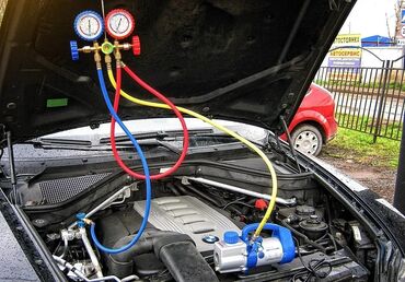 СТО, ремонт транспорта: Диагностика ремонт заправка авто-кондиционеров установка сплит