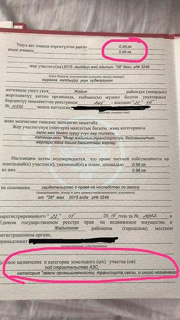 ысык кол отель: 96 соток, Бизнес үчүн, Сатып алуу-сатуу келишими, Кызыл китеп — 3