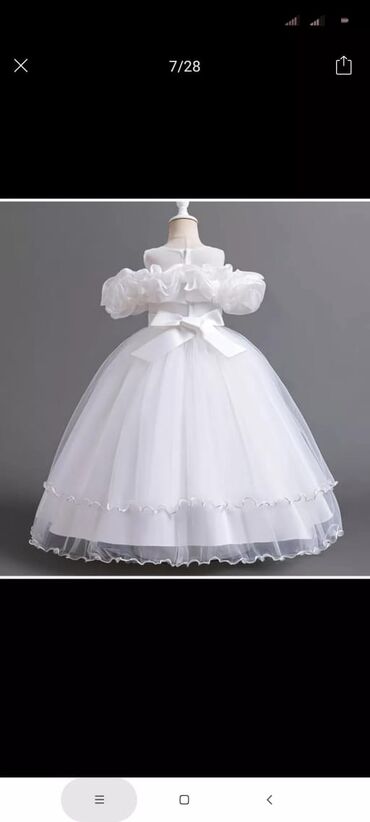 Платья: Детское платье, цвет - Белый — 6
