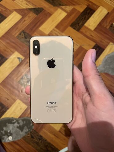 iphone telefonlar ucuz: IPhone Xs, 64 GB, Qızılı, Face ID, Simsiz şarj, Barmaq izi