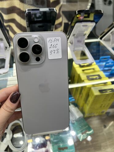 поко х3 про цена бишкек 256 гб: IPhone 15 Pro Max, Б/у, 256 ГБ, Natural Titanium, Защитное стекло, Чехол, 98 %