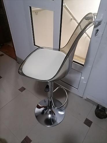 Stolice: Barska stolica sa naslonom – moderan transparentni dizajn - Sedište — 7