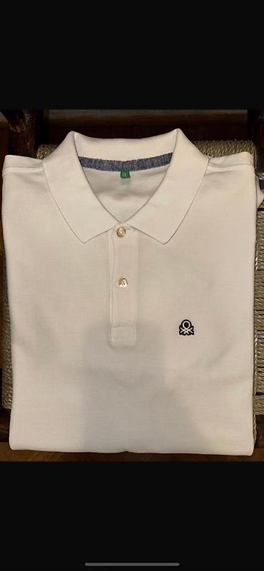 Kişi geyimləri: Polo köynək, Benetton, L, rəng - Ağ — 3