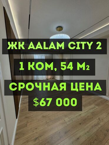 сниму квартиру в центре бишкека: 1 комната, 54 м², Элитка, 5 этаж, Косметический ремонт