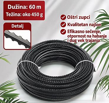 uradi sam staze: Najlon za trimer (silk) za košenje trave, korova i održavanje — 1