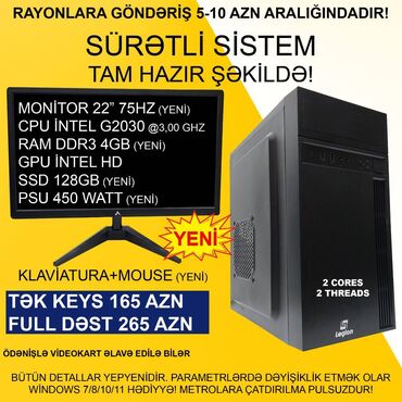 Masaüstü kompüterlər və iş stansiyaları: Masaüstü Kompüter "Legion H61 1155 Pentium G2030” ⭐Tək Sistem Bloku – -da lalafo.az — 1 Masaüstü kompüterlər və iş stansiyaları: Masaüstü Kompüter "Legion H61 1155 Pentium G2030” ⭐Tək Sistem Bloku – — 1