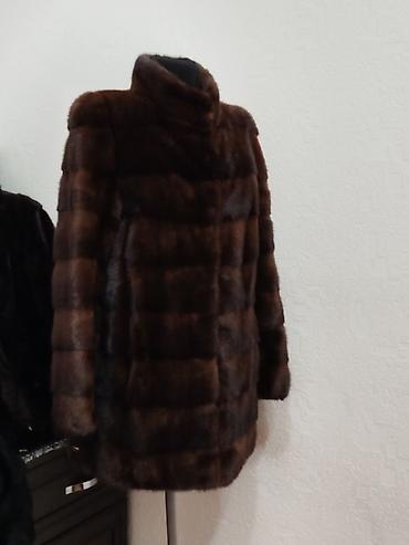 Шубы: Шуба, Норка, По колено, Канада, С капюшоном, S — 6