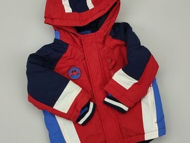 kurtka puffer z imitacji skóry: Transitional jacket, F&F, 1.5-2 years, 86-92 cm, condition - Good