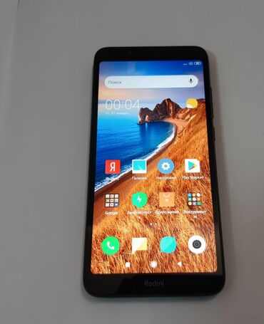 телефон номер: Redmi, Redmi 7A, Б/у, 32 ГБ, цвет - Черный, 2 SIM