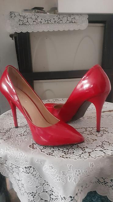 Tuflilər: Qırmızı hündürdaban qadın tufliləri - Model: Klassik “pumps” – incə — 1