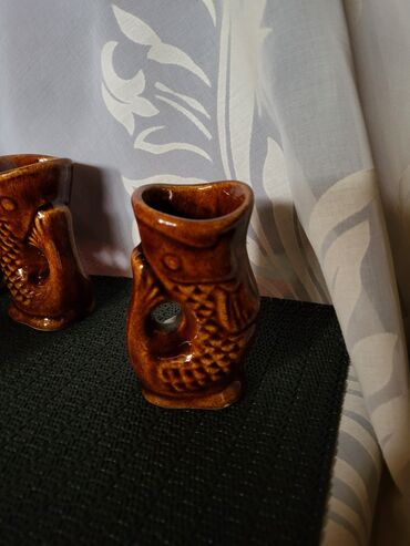 Čaše: Komplet nov za pice rucni rad 60te.Poljska. Komplet braon,rucni — 10