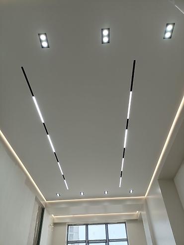 Натяжной потолок: Натяжные потолки с интегрированным освещением, дизайнерские работа — 1