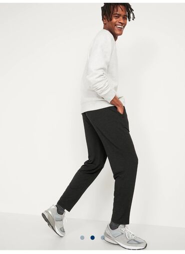 штаны спортивные мужские: Брюки L (EU 40), цвет - Черный