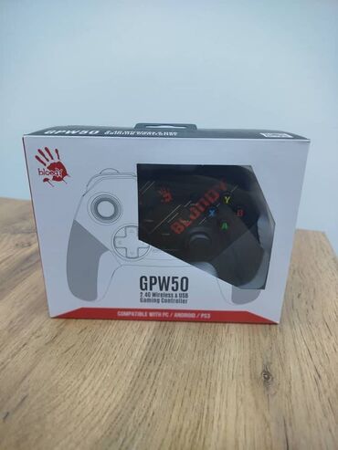 вертикальная мышь: A4TECH BLOODY GPW50 DUAL MODE 2.4G WIRELESS & USB WIRED GAMEPAD