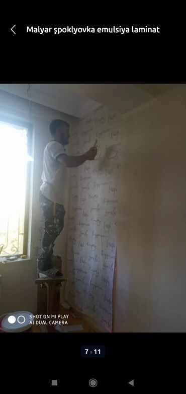 Malyar işləri: Aboy işi Axtarıram cəld ve super iş görürük 2 neferik .malyar emusiya -da lalafo.az — 6 Malyar işləri: Aboy işi Axtarıram cəld ve super iş görürük 2 neferik .malyar emusiya — 6