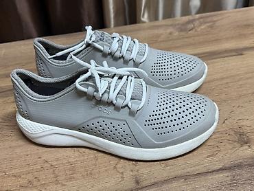 секонд: Мужские кроссовки, 42, 42.5, Crocs, Б/у, цвет - Серый, Самовывоз — 4