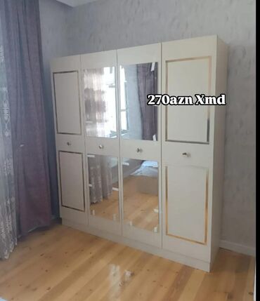 4 qapili soyuducular: Yeni, Açılan, 4 qapılı Düz dolab, Qarderob, paltar dolabı