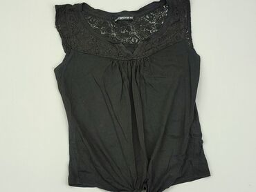 czarne bluzki bez pleców: Блуза жіноча, Terranova, XS, стан - Хороший