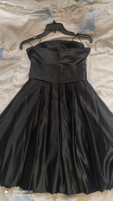 платье корсет: Вечернее платье, Короткая модель, Атлас, Без рукавов, Корсет, M (EU 38)