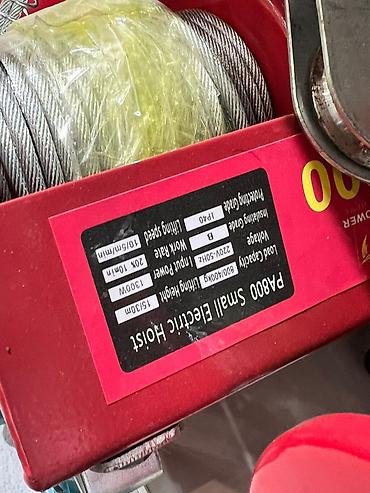 Тельферы: Электрическая таль (лебёдка) с тросом и пультом управления Описание — 13