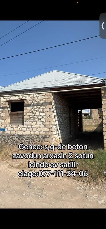 berdede ev: 2 otaqlı, 2 kv. m, Təmirsiz — 3