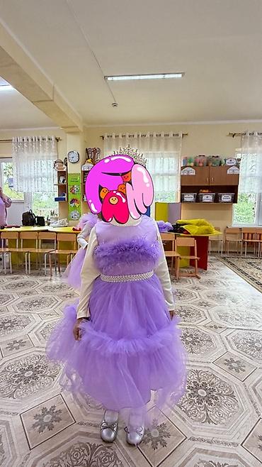 Детское платье, цвет - Фиолетовый, Новый at lalafo.kg Детское платье, цвет - Фиолетовый, Новый