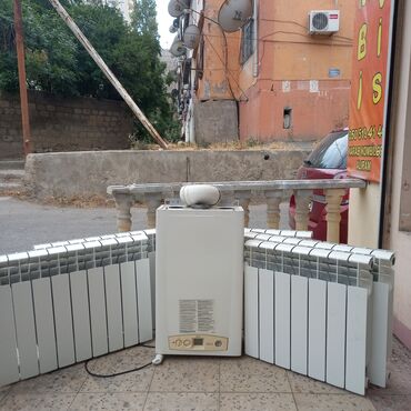 isdenmis telfon: 1 ədəd kombi unikal 24 kv 1ədəd 10 seksiya 1ədəd 12 seksiya 1 ədəd 9