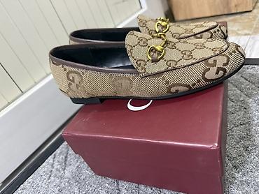 gucci кепка: Лоферы, 35, Gucci, Новый, цвет - Бежевый, Самовывоз, Платная доставка — 3