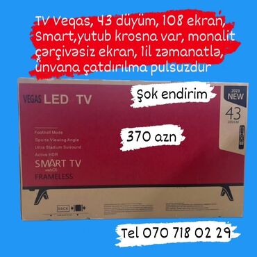 Televizorlar: Televizor Anbardan satışı bizde. Butun modeller satişda var.Qiymətlər — 13