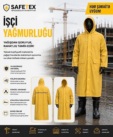 yağış paltarı: Safetex işçi yağmurluğu Su keçirməz, rahat və etibarlı qorunma üçün — 4