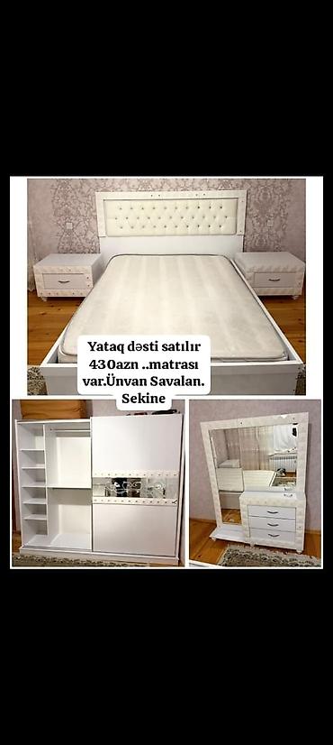 Yataq dəsti satılır 430₼. matrası var.Ünvan Savalan. Sekine