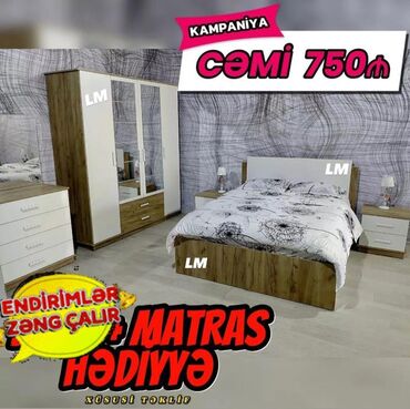 ranforsdan yataq dəsti: *Yataq dəsti* *Sifarişlə və yeni* Qiymət : *750₼* Dəstə daxildir