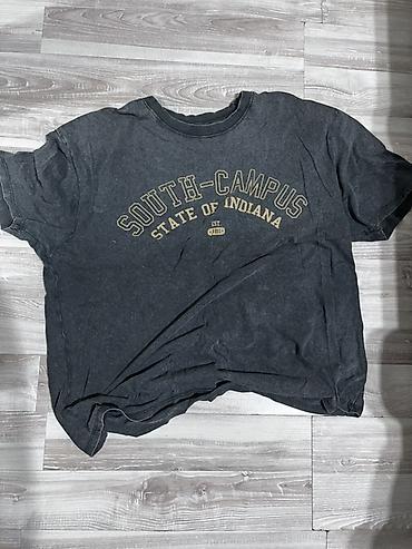 Футболки: Qısa qol köynək – “SOUTH-CAMPUS • STATE OF INDIANA (EST. 1816)” yazılı — 1