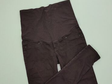 Legginsy: Legginsy XL (EU 42), stan - Bardzo dobry, wzór - Jednolity kolor, kolor - Bordowy