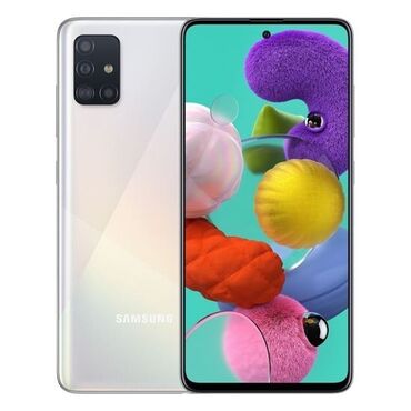 samsung a51 rengleri: Samsung A51, 128 ГБ, цвет - Белый, Отпечаток пальца, Две SIM карты