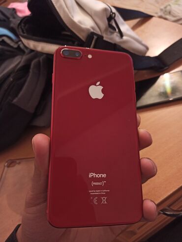 iphone 11 pro цена ош: IPhone 8 Plus, Б/у, 64 ГБ, Красный, 100 %