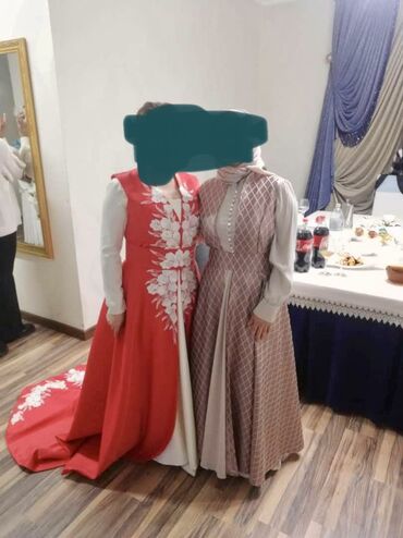 Свадебное платье, цвет - Розовый, Рукава: Длинные, С корсетом, 44, 46 (M)