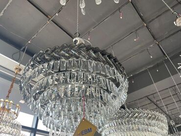 Люстры: Хрустальные подвесные люстры с LED-подсветкой - Эффектные — 41