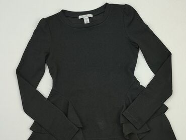 czarne bluzki z długim rękawem eleganckie: Блуза жіноча, XS, стан - Дуже гарний