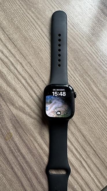 Apple Watch: Смарт‑часы Apple Watch (серия/модель не указана) в черном цвете с — 2