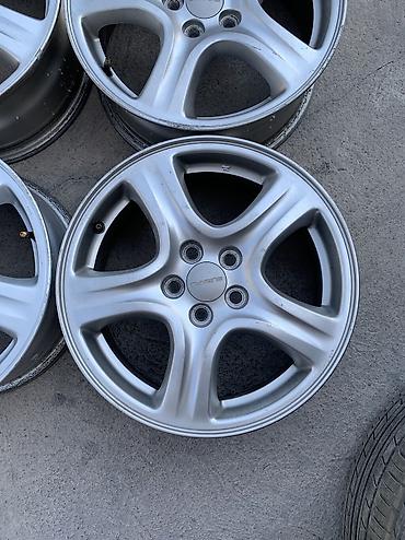 5 110: Литые Диски R 16 Subaru, Комплект, отверстий - 5, Б/у — 4