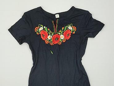 bluzki czarne basic: T-shirt damski, rozmiar S — 1
