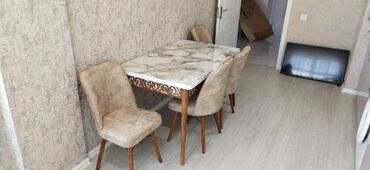 Masa və oturacaq dəstləri: Mətbəx üçün, Yeni, Açılan, Dördbucaq masa, 4 stul — 5